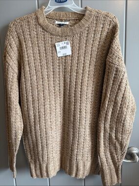 American Eagle Outfitters Men’s Crewneck Sweater - Beige/Tan